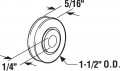 Prime-line D 1503 1 4 Inside Diameter X 1-1 2 In Outside Steel Unfinished Sliding Door Ball Bearing Roller Pack