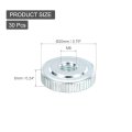Knurled Thumb Nuts M6 Female Thread Thin Type Zinc-plated Carbon Steel Nut Flat Head Through Hole Lock Adjusting For 3d Printer