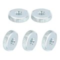 Knurled Thumb Nuts M6 Female Thread Thin Type Zinc-plated Carbon Steel Nut Flat Head Through Hole Lock Adjusting For 3d Printer 
