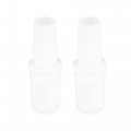 2 Pcs 3 8 To 1 I Shaped Hose Barb Barbed Tube Pipe Fitting Pe White For Car 