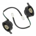 Caltric Left Right Headlight Socket Cord Compatible With Yamaha Wolverine 350 Yfm350x 2x4 2006 2007 2008 2009