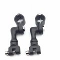 Xkh-black Short Angled Adjustable Highway Peg Mounting Kit Compatible With Any Bike 1-1 2 Inch 1 5 Front Engine Guard Frame