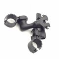 Xkh-black Short Angled Adjustable Highway Peg Mounting Kit Compatible With Any Bike 1-1 2 Inch 1 5 Front Engine Guard Frame