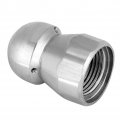 Gototop Drain Nozzle 3 8 Thread Sewer Jetter High Pressure Washer Hose Pipe Stainless Steel Penetrator Jet Silver