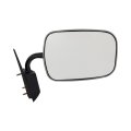 Passenger Side Door Mirror For Chevy Tahoe 2000 Polished Steel Manual Adjust Non Heated Folding Below Eyeline Type Replace 