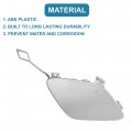 Uxcell Car Front Right Bumper Tow Hook Cover No A2128850526 For Mercedes-benz E250 2014-2015 Silver Tone
