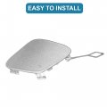 Uxcell Car Front Right Bumper Tow Hook Cover No A2128850526 For Mercedes-benz E250 2014-2015 Silver Tone