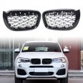 Newsmarts Car Chrome Black Diamond Meteor Latest Style Front Kidney Grille 51117338571 51137367421 51117338572 51137367422 For