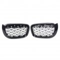Newsmarts Car Chrome Black Diamond Meteor Latest Style Front Kidney Grille 51117338571 51137367421 51117338572 51137367422 For