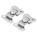 2 Pcs Butterfly Twist Latch 1 Inch Stainless Steel Buckle Keeper Toggle Clamp For Case Box Flight Cases Equipment Boxes Silver 