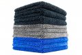 The Rag Company Spectrum 420 Dark Pack Professional 70 30 Blend Dual-pile Plush Microfiber Auto Detailing Towels 420gsm 16in X 