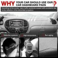 Autorder Dashboard Cover Mat For 2000-2006 Toyota Tundra 2001-2007 Sequoia Accessories Upgrade Velvet Dash Sunshade Glare Uv