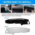 Autorder Dashboard Cover Mat For 2000-2006 Toyota Tundra 2001-2007 Sequoia Accessories Upgrade Velvet Dash Sunshade Glare Uv