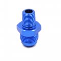 Blue Aluminum Alloy An8-1 4npt Straight Fuel Oil Hose Fitting Adapter For Car