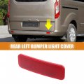 X Autohaux 1 Pcs Driver Side Rear Left Bumper Reflector For Ford Transit Connect 2014-2022 Bk2z-13a565-a Abs Red