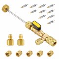 Hvac Valve Core Removal Tool With Dual Size Sae 1 4 In And 5 16 Port 10 Cores Brass Nuts 2 R410 R32 Adapters For Home 