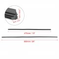 X Autohaux 4pcs 475mm 650mm 19 26 8x10mm 3 Section Car Windshield Wiper Blade Refill