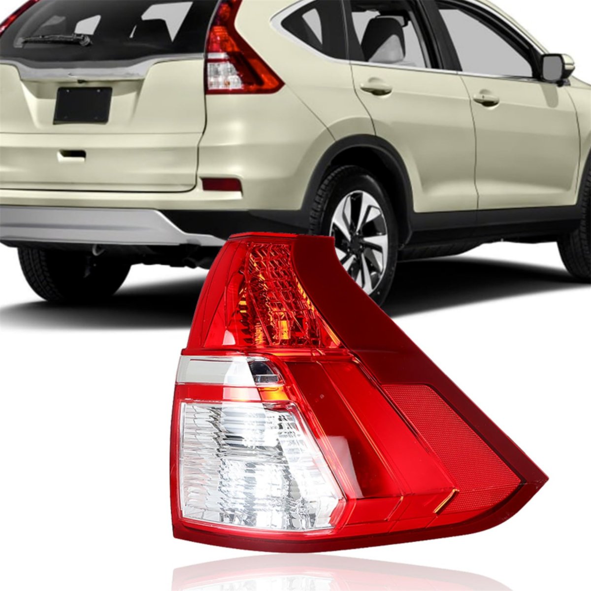 Tail Light Assembly Replacement For 2015 2016 Crv Right Passenger Side Part Number 33500t1wa01 Ho2801186 Clear Red Halogen