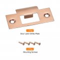 Uxcell Door Strike Plate 70mm X 40 3mm 304 Stainless Steel Latch Deadbolt For Frame Jamb Rose Gold