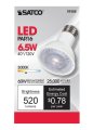 6 5 Watt Par16 Led 3000k 40 Beam Spread Medium Base 120 Volts