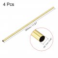 Uxcell Brass Round Tube 300mm Length 7mm Od 0 2mm Wall Thickness Seamless Straight Pipe Tubing 4 Pcs