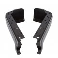 Hecasa Rear Bumper End Face Bar Compatible With 2009-2014 Ford F150 Styleside Black Driver Passenger Side W O Sensor Hole