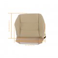 Wflnhb Perforated Artificial Leather Front Passenger Side Bottom Seat Cover Tan Replacement For Acura Rdx 2007-2012