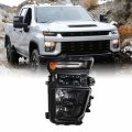 Akkon Fits 2020-2023 Chevy Silverado 2500 Hd 3500hd Wt Lt Custom Halogen Type Black Headlight Passenger Right Side 