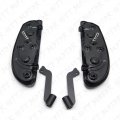 Httmt Mt216-108- Black Footboard Kit Compatible With Heritage Softail Classic Flstc Fat Boy Flstf