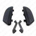 Httmt Mt216-108- Black Footboard Kit Compatible With Heritage Softail Classic Flstc Fat Boy Flstf