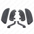 Httmt Mt216-108- Black Footboard Kit For Heritage Softail Classic Flstc Fat Boy Flstf