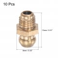 Uxcell Brass Straight Grease Fitting 1 4 -28 Thread 8mm Width Hydraulic Accessories 10pcs