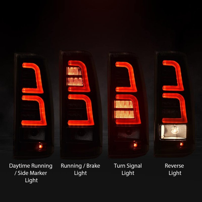 Led Tail Lights Replacement Rear Light Lamp Assembly For Chevy Silverado 2003 2004 2005 2006 All Models Gm2800174 Gm2801174