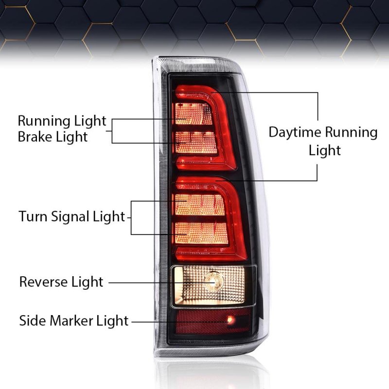 Led Tail Lights Replacement Rear Light Lamp Assembly For Chevy Silverado 2003 2004 2005 2006 All Models Gm2800174 Gm2801174