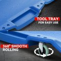 Auto Dynasty 47 Inches Mechanic Creeper Automotive Garage Repair Low Profile Under Car Rolling With Padded Headrest Plastic