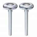 Garage Door Rollers 2 In Roller For Track 3 7 Stem 10 Balls Sealed Bearing Commercial And Residential Doors Silver Pack 