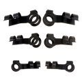 Universal Linkage Clip Assortment Metal Black Throttle Rod Couplings 6 Pieces Part Number 41016 Alx Pau Mm Cl360a50 