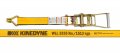 Ratchet Tie Down Straps With Wire Hook 2 In X 30 Ft Yellow Heavy Duty Strap 10 000 Lbs Breaking Strength For Flatbed Truck And 