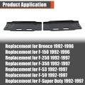 Front Bumper Bracket Set 2pcs Left And Right Side Black For Bronco F150 1992-1996 F250 F350 F Super Duty 1992-1997 F2tz17752a