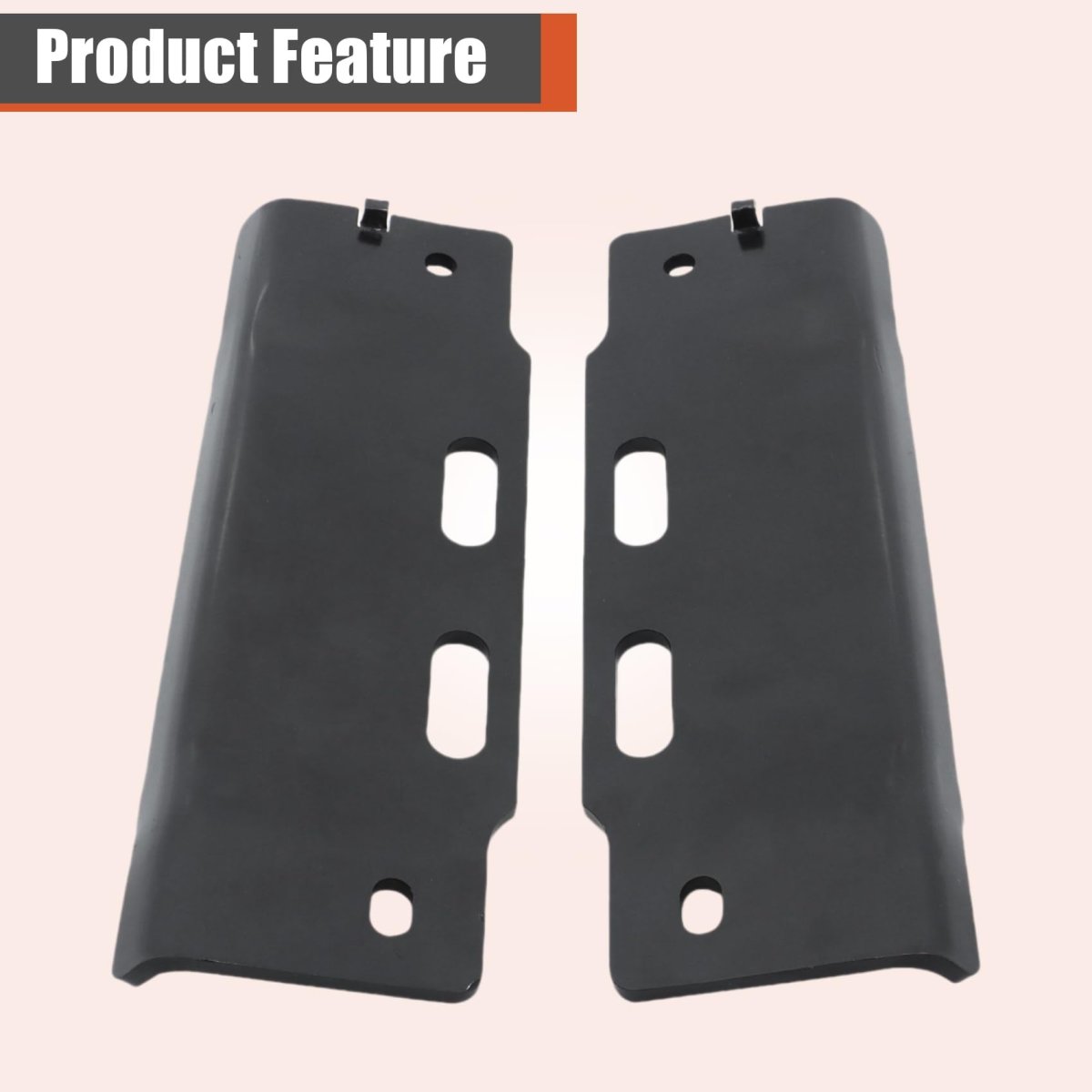 Front Bumper Bracket Set 2pcs Left And Right Side Black For Bronco F150 1992-1996 F250 F350 F Super Duty 1992-1997 F2tz17752a