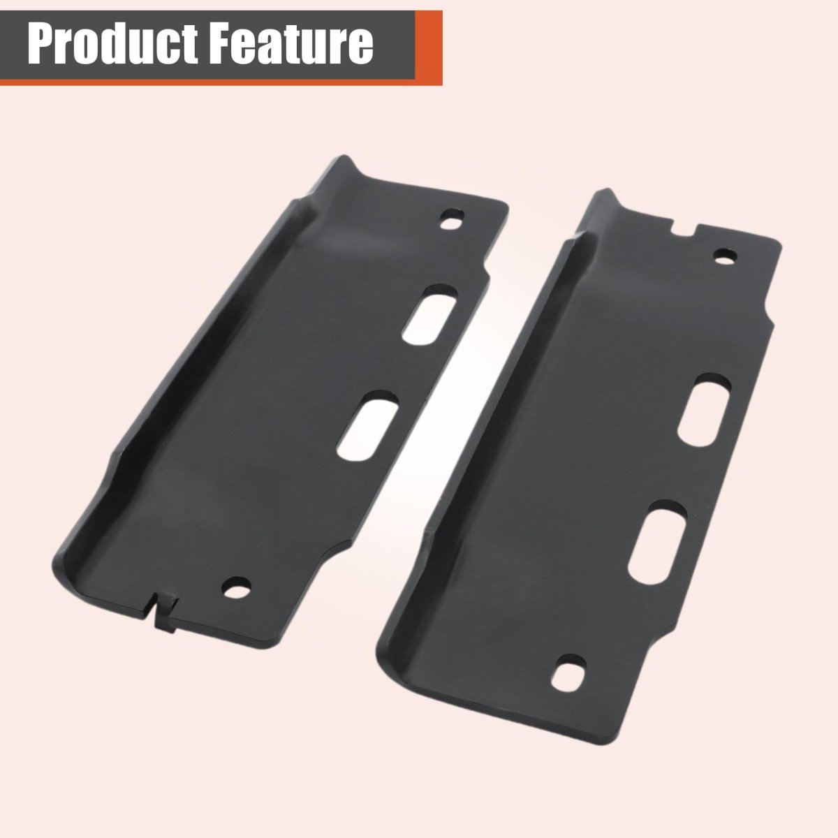 Front Bumper Bracket Set 2pcs Left And Right Side Black For Bronco F150 1992-1996 F250 F350 F Super Duty 1992-1997 F2tz17752a