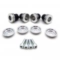 Httmt- Us-tghd-idh001-cd- Quick Release Sissy Bar Passenger Mounting Spools Kit Compatible With Indian Scout 2015-2018 Chrome