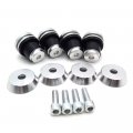 Httmt- Us-tghd-idh001-cd- Quick Release Sissy Bar Passenger Mounting Spools Kit Compatible With Indian Scout 2015-2018 Chrome