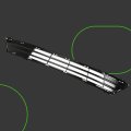 Front Bumper Upper Lower Grille Grill Replacement For 2017 2018 Fusion Black