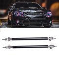 2pcs Adjustable Splitter Strut Rods 8 -11 Front Lip Rod Bumper Universal Tie Support Barsi Black