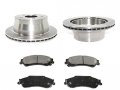 Rear Ceramic Brake Pad And Rotor Kit Compatible With 1997-2005 Chevy Blazer 