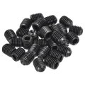 Socket Set Screws 30pcs M10x12mm Metric -carbon Steel Hex Headless Cup Point Grub For Repairing Compact Instruments Machinery