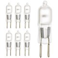 S1910 35 Watt T4 Halogen Bi Pin Gy6 Lamp 12 Volt 536 Lumens Warm White 2900k Frost Finish Dimmable Cri 100 360 Degrees Beam 6 
