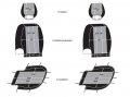 Carscover Custom Fit 2017-2018 Dodge Ram 1500 2500 3500 Pickup Truck Neoprene Car Front Seat Covers Gray Black Sides Driver