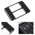 Qiilu Carbon Fiber Heating Button Cover Center Console Seat Trim Fit For 86 2013-2017